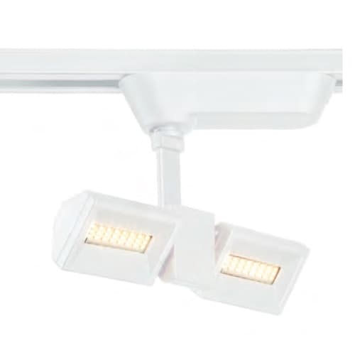 Eurofase 10W 2-Light Modular Track Head, 120V, 800 lm, 3000K, White