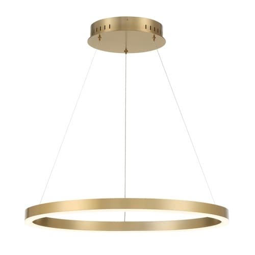 Eurofase 28-in 48W Spunto Round Chandelier, 1900 lm, 120V, 3000K, Gold