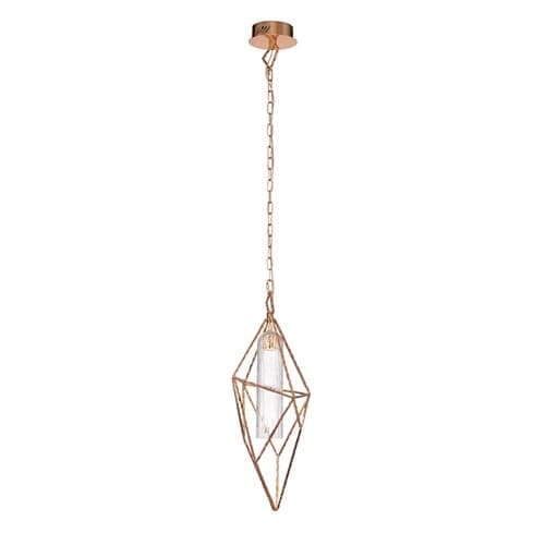 Eurofase 10-in 5W Verdino Round Pendant, 390 lm, 120V, 4000K, Rose Gold