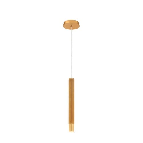 Eurofase 1.75-in 4.3W LED Round Pendant, 125 lm, 120V, 3000K, Gold