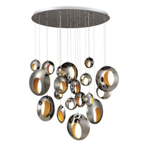 Eurofase 51-in 57W Round LED Chandelier, Dim, 1520 lm, 120V, 3000K