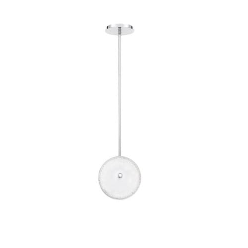 Eurofase 10-in 10W Round LED Pendant, Dim, 800 lm, 120V, 4000K, Clear