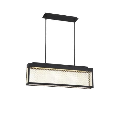 Eurofase 36-in 24W Square LED Chandelier, Dim, 1920 lm, 120V, 3000K, Black