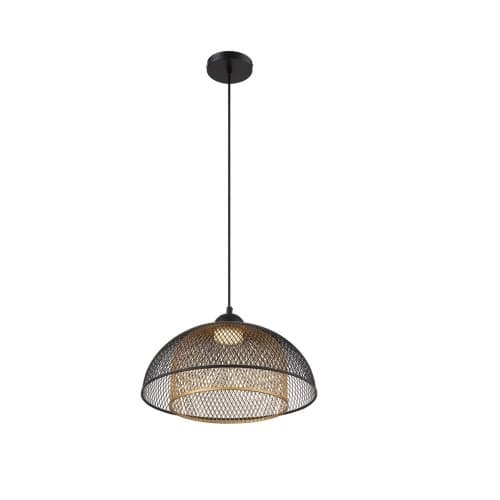 Eurofase 16-in 5W Round LED Pendant, Dim, 300 lm, 120V, 3000K, Gold