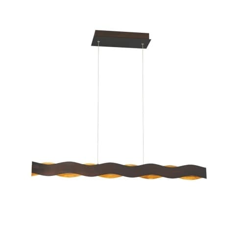 Eurofase 37-in 42W Linear LED Chandelier, Dim, 1900 lm, 120V, 3000K, Bronze