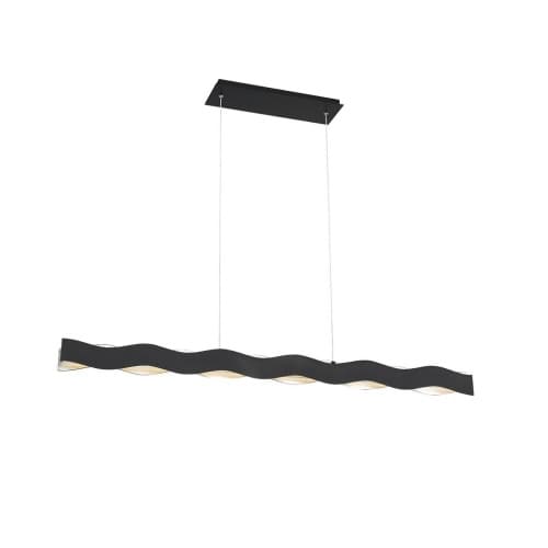 Eurofase 48.5-in 56W Linear LED Chandelier, Dim, 2600 lm, 120V, 3000K, Black