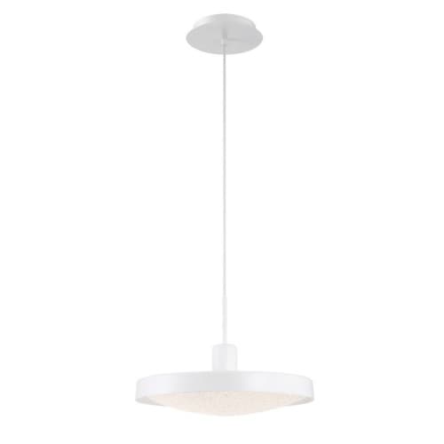 Eurofase 14-in 20W Round LED Pendant, Dim, 1200 lm, 120V, 3000K, White