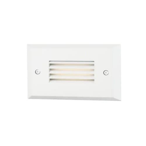 Eurofase 2W Horizontal Louvered Trim Step Light, 4 lm, 120V, 3000K, White