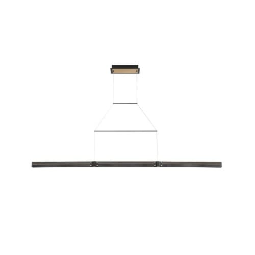 Eurofase 72-in 34W LED Chandelier, Linear, Dim, 1280 lm, 120V, 3000K, Black