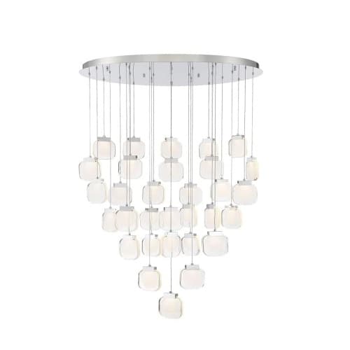 Eurofase 39-in Wide 4805W Paget LED Chandelier, 9300 lm, 120V, 3000K, Chrome