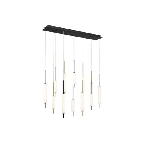 Eurofase 40-in 120W Cumberland Chandelier, 7200 lm, 120V, 3000K, Multi-Color