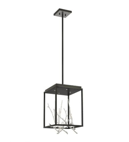 Eurofase 12.5-in 24W LED Chandelier, Dim, 1660 lm, 120V, 3000K, Black