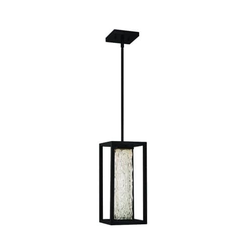 Eurofase 15-in 12W LED Pendant, 280 lm, 120V, 3000K, Black