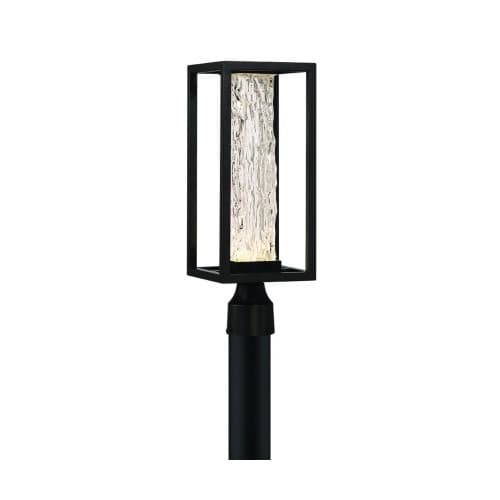 Eurofase 19-in 12W LED Post Light, 280 lm, 120V, 3000K, Black