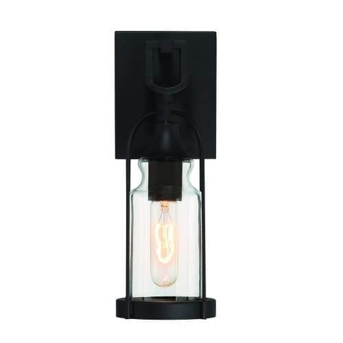 Eurofase 13-in 360W Wall Sconce, Dimmable, 1-Light, 120V, Black