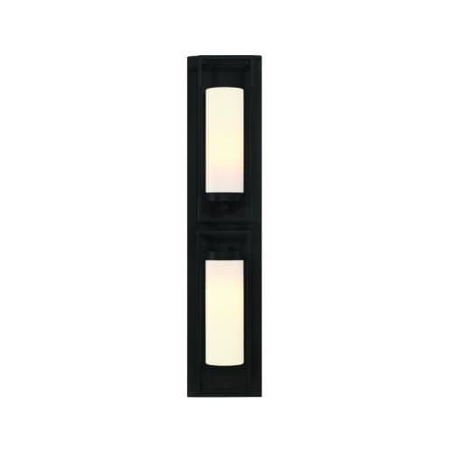 Eurofase 36-in 120W Wall Sconce, Dimmable, 2-Light, 120V, Black