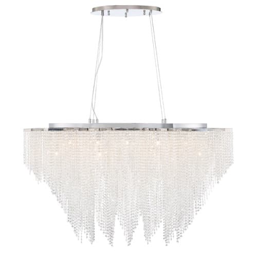 Eurofase 48-in 500W Cohen Chandelier, 18-Light, G9/GU10, 120V, Brass