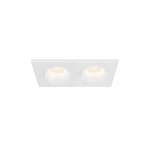Eurofase 3-in 24W Midway LED, Regressed GIM, 2-Light, 120V, Selectable CCT, WH