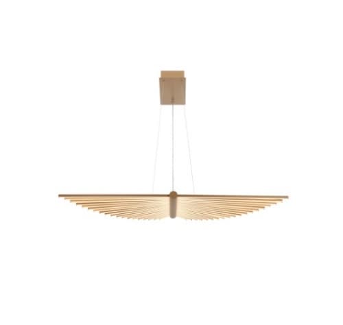 Eurofase 39-in 57W Seraph LED Chandelier, 1192 lm, 120V, 3000K, Gold