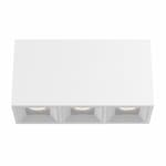 Eurofase 45W Bravo LED, 3-Light, Wide, 120V-277V, 2700K, White, Clear