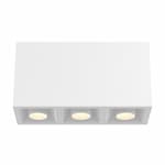 Eurofase 30W Bravo LED, S.Gimbal, 3-Light, Wide, 120V-277V, 2700K, White, Clear