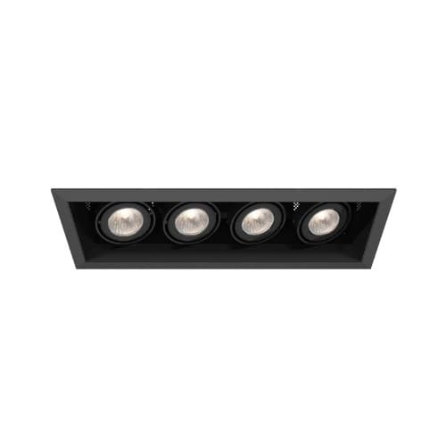 Eurofase 200W Recessed Light w/ Trim, Linear, 4-Light, GU10, 120V, Black/Black