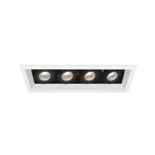 Eurofase 200W Recessed Light w/ Trim, Linear, 4-Light, GU10, 120V, White/Black