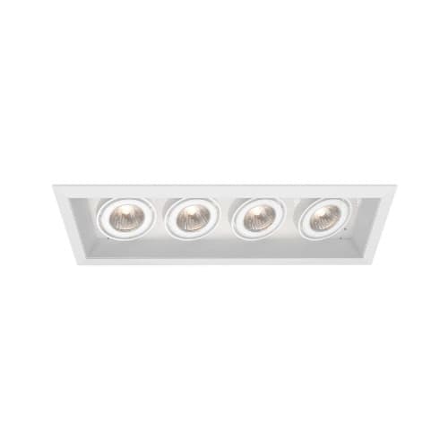 Eurofase 200W Recessed Light w/ Trim, Linear, 4-Light, GU10, 120V, White/White