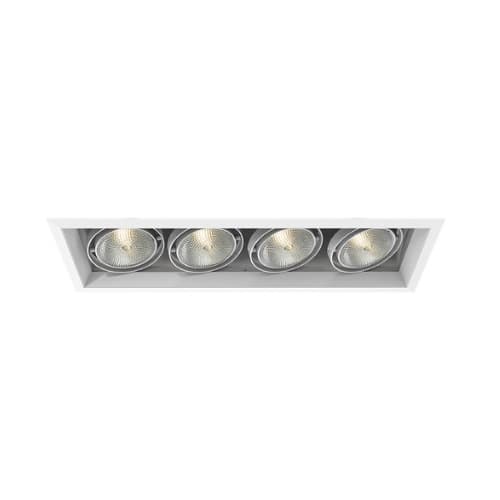 Eurofase 300W Recessed Light w/ Trim, Linear, 4-Light, PAR30, 120V, White/White