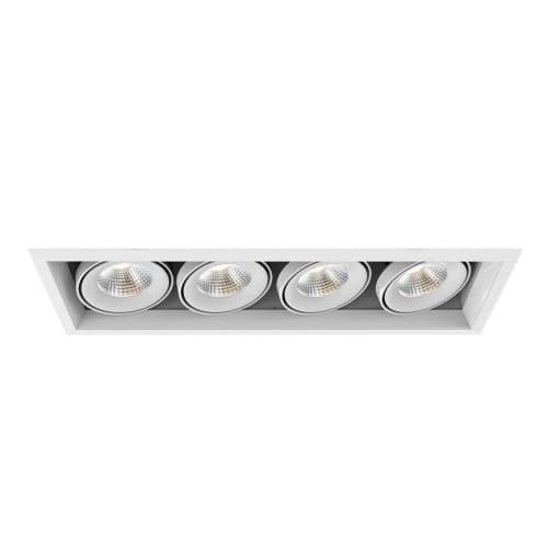 Eurofase 24-in 104W Multiple Recess Downlight, Flood, 120V, 1000 lm, 4000K, WH