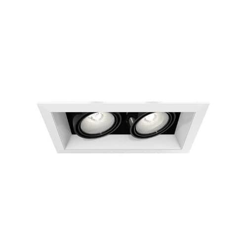 Eurofase 100W Recessed Light w/ Trim, 2-Light, PAR20, 120V, White/Black