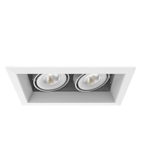 Eurofase 10-in 30W Recessed Downlight, 2-Light, Flood, 120V, 2580 lm, 3500K, WH