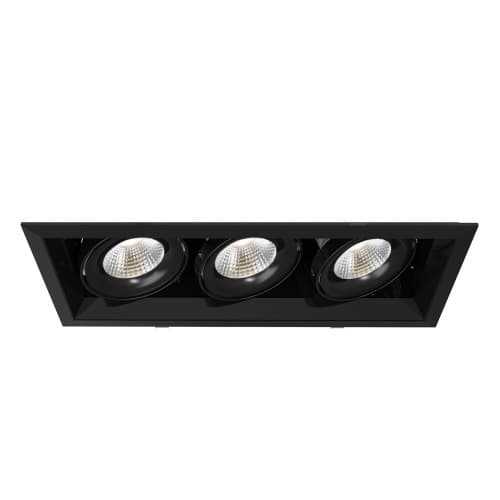 Eurofase 14-in 60W Recessed Downlight, 3-Light, Wide, 120V, 3870 lm, 3500K, BK