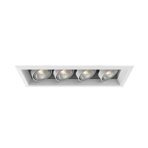 Eurofase 200W Recessed Light w/ Trim, Linear, 4-Light, PAR20, 120V, White/White