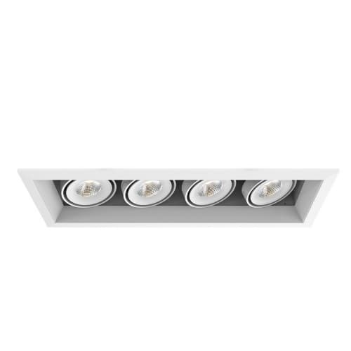 Eurofase 18-in 60W Recessed Downlight, 4-Light, Wide, 120V, 5156 lm, 3000K, WH