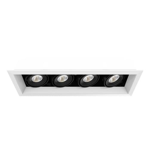 Eurofase 18-in 60W Recessed Downlight, 4-Light, Flood, 120V, 5156 lm, 3500K, WH