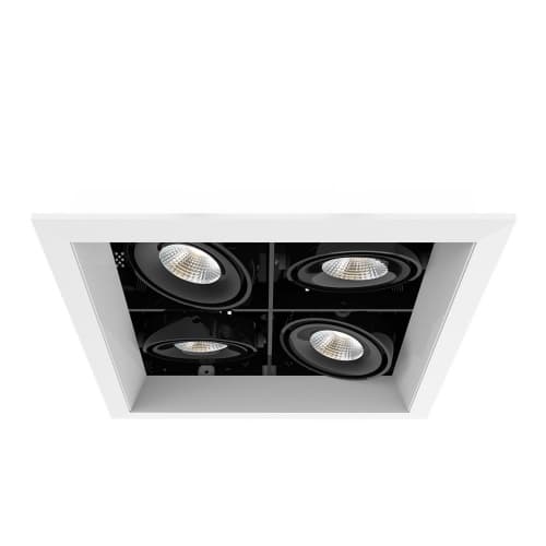 Eurofase 10-in 60W Recessed Downlight, 4-Light, Flood, 120V, 5156 lm, 3000K, WH