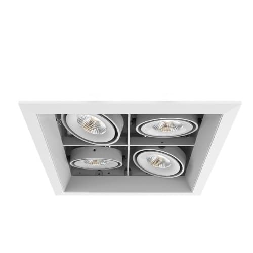 Eurofase 10-in 60W Recessed Downlight, 4-Light, Flood, 120V, 5156 lm, 3000K, WH