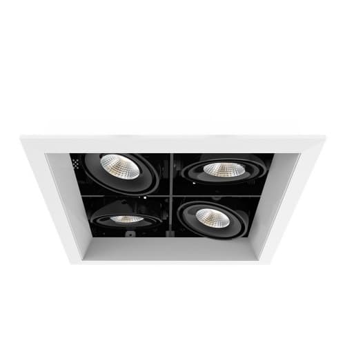 Eurofase 10-in 60W Recessed Downlight, 4-Light, Wide, 120V, 5156 lm, 3000K, WH