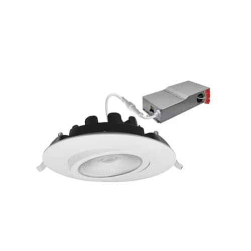 EnVision 6-in 18W SnapTrim- Gimbal Downlight, 120V, Selectable CCT, Black
