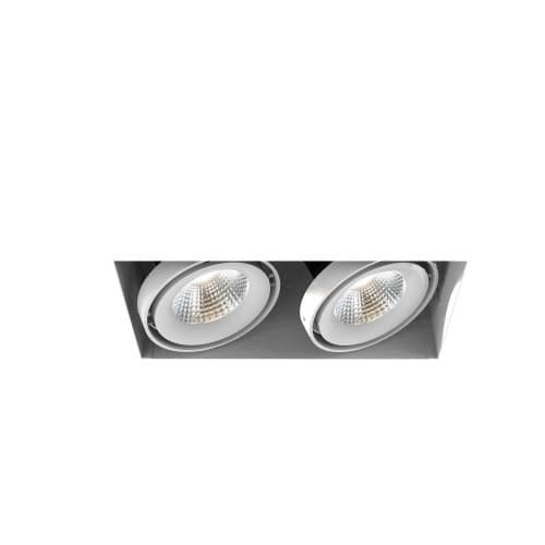 Eurofase 12-in 52W Recessed Downlight, 2-Light, Flood, 120V, 5000 lm, 4000K, WH