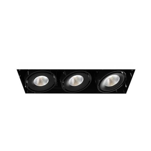 Eurofase 12-in 45W Recessed Downlight, 3-Light, Wide, 120V, 3870 lm, 3000K, BK