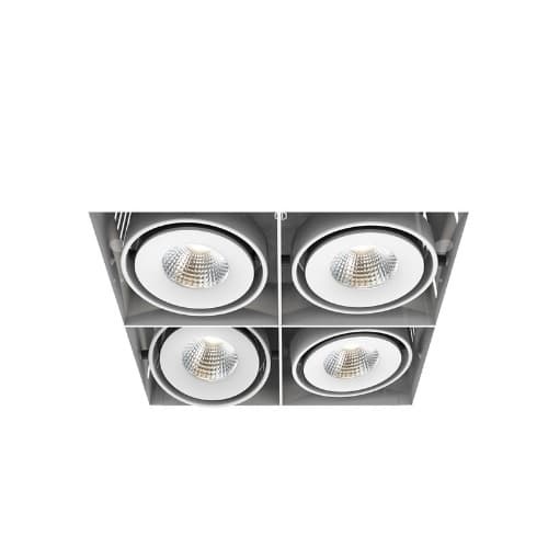 Eurofase 8-in 60W Recessed Downlight, 4-Light, Flood, 120V, 5160 lm, 4000K, WH