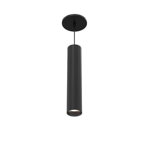 Eurofase 13-in 13W Whiskey Pendant Light, S, Narrow, 120V-277V, 30K, BLK/BLK,FR