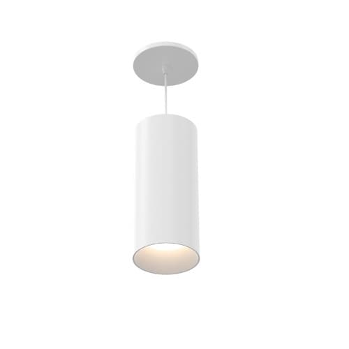 Eurofase 10-in 13W Whiskey Pendant Light, B, Wide, 120V-277V, 35K, WHT/WHT, FR