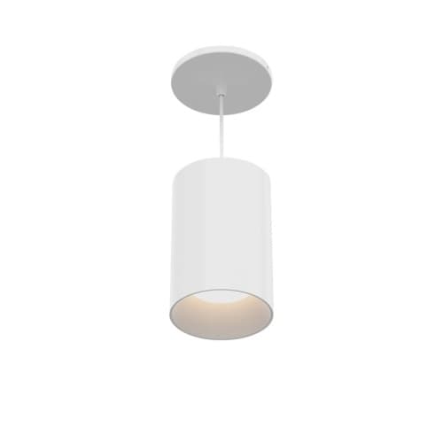 Eurofase 6-in 13W Whiskey Pendant Light, B, Wide, 120V-277V, 35K, WHT/WHT, FR