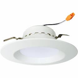 Euri Lighting 4000K 13W 800lm 4 in. Fixed Recessed LED Retrofit Kit Downlight