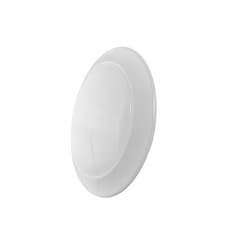 Euri Lighting 7-in 11.5W LED Flush Mount Ceiling Light w/ Frosted Lens, 800 lm, 120V, 4000K, White