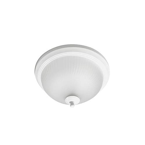 Euri Lighting 11-in 11W LED Flush Mount Ceiling Light w/ Acid-Etched Glass, 900 lm, 3000K, White