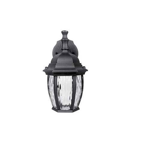 Euri Lighting 6.4W LED Wall Lantern, 450 lm, 3000K, Black